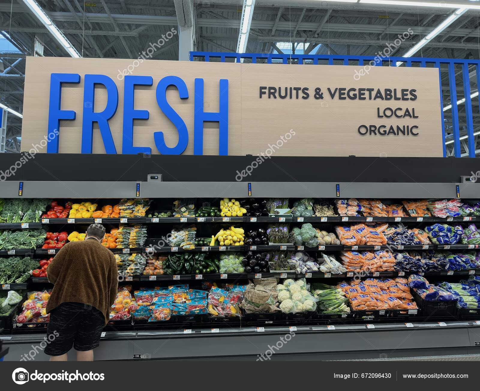Walmart Natural Orgánico Fresco Frutas Verduras Pasillo Saugus
