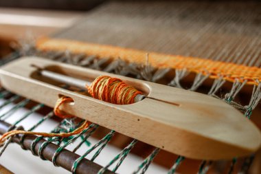 Odaklan. El yapımı. Ayrıntıları kapat. Tekstil endüstrisi