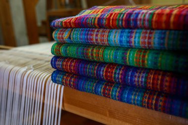 Odaklan. El yapımı. Ayrıntıları kapat. Tekstil endüstrisi