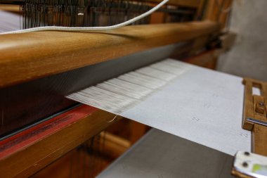 Odaklan. El yapımı. Ayrıntıları kapat. Tekstil endüstrisi