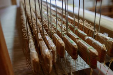 Odaklan. El yapımı. Ayrıntıları kapat. Tekstil endüstrisi