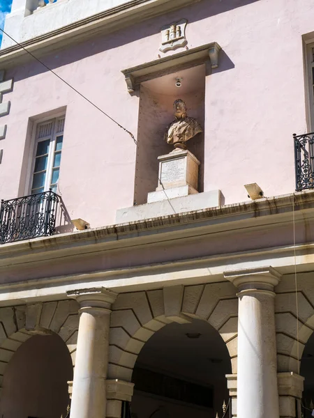 Fasáda Budovy Parlamentu Hlavní Ulici Skále Gibraltaru — Stock fotografie