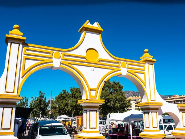 Targ Feria Ground Fuengirola Costa Del Sol Hiszpania Jest Cotygodniowy — Zdjęcie stockowe