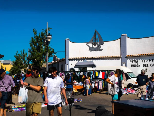 Trh Feria Ground Fuengirola Costa Del Sol Španělska Dispozici Týdenní — Stock fotografie