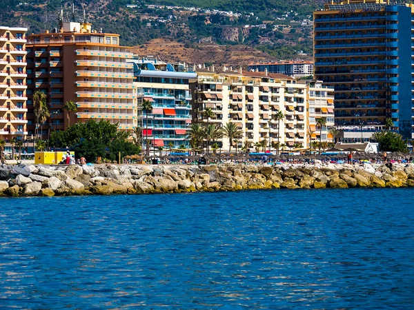 Die Küste Mit Hotels Fuengirola Der Spanischen Costa Del Sol — Stockfoto