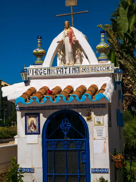 Małe Sanktuarium Promenadzie Fuengirola Costa Del Sol Poświęcone Matce Bożej — Zdjęcie stockowe