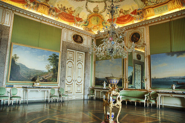 The Palace of the Bourbon Kings of Italy at Caserta  in Italy is an opulent and beautiful place