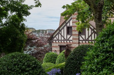 Fransa, Alsace 'deki Quewihr' in pitoresk köyü.