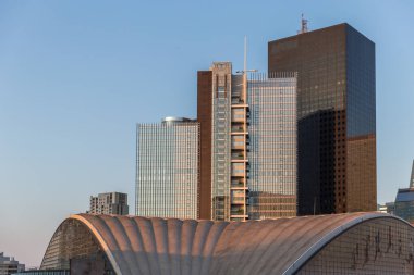 Frankfurt 'un merkezindeki modern binalar, Almanya