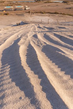 Beyaz kumsaldaki kum tepeleri