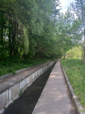 Park şehrinin yolu.