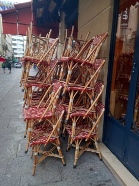 Paris, Fransa 'da sokak sandalyeleri