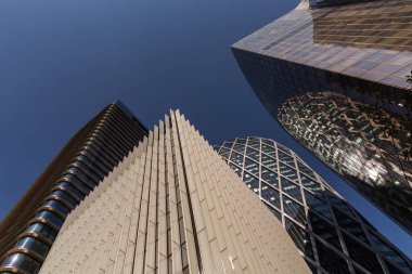 Londra, İngiltere, İngiltere - 16 Mart, 2018: Londra 'nın şehir merkezinin gökdeleni