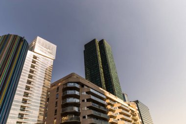 New York 'taki modern mimari, şehir binaları ve gökdelenler