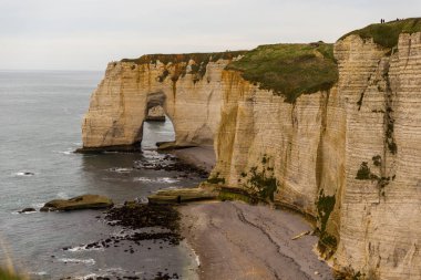 Fransa 'nın ünlü kayalıkları, Normandiya' nın
