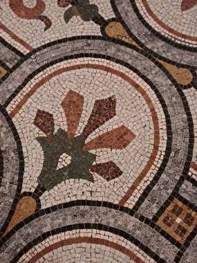 Duvardaki bir Roma mozaiğinin mozaiği