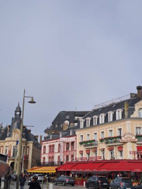 Belçika 'nın eski Bruges kasabasının manzarası