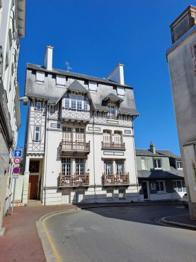 İsveç 'teki Stockholm şehrinin sokak manzarası