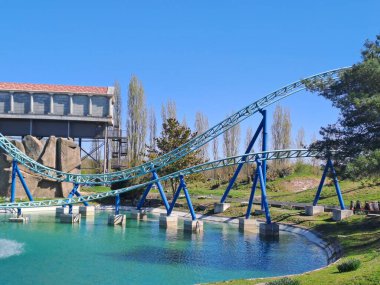 İsrail 'in kuzeyinde güzel bir şehir manzarası