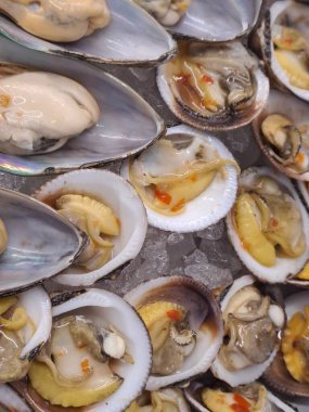 Lezzetli yiyeceklerin yakın görüntüsü