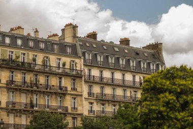 Fransa 'da tipik bir ev, Paris.