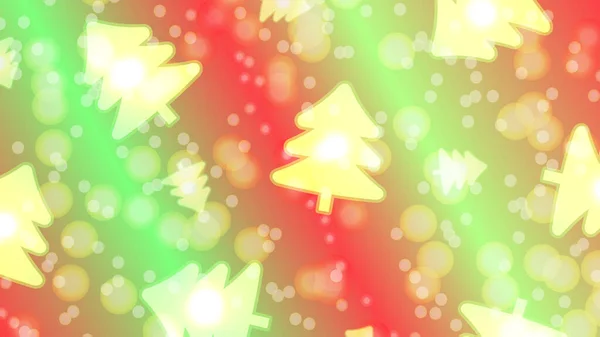 Abstract Christmas Tree Green Red Background Vector Illustrator — Stock Photo, Image