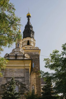 Mykolaiv, Ukrayna - 4 Eylül 2021. Kasperovskaya Katedrali. Tanrı 'nın Annesi Icon. 