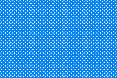 Mavi soyut arka planda dairesel polka beyaz nokta deseninin kusursuz geniş dokusu. Tekstil, ambalaj, kartpostallar, duvar kağıtları, afişler için uygun. Renkli hediye materyali, web sitesi, tasarım 