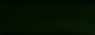 Bulanık merkez çizgileri olan soyut yeşil teknoloji arka planı, neon ışıltısının etkisi. metin için kopyalama alanı, web siteleri, tasarımcılar, duvar kağıdı illüstrasyonu, geometrik asgari şekil, matris konsepti