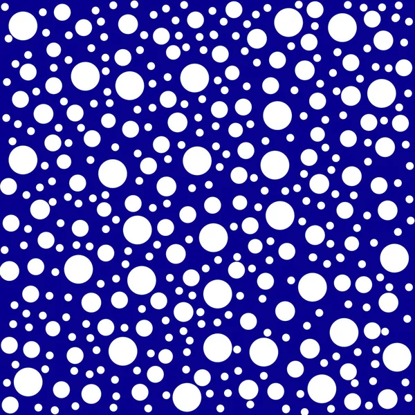 Abstract background with white circles. Seamless pattern. Color blue seamless retro polka dots pattern. Hand painted with light painted dots. Grunge Wallpaper Watercolor confetti back