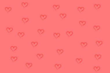 Abstract heart shape pink  background. Colorful banner template. Easy editable illustration for display product, advertisement, wallpaper, websites, card, greetings. Valentine's day, love, relatio