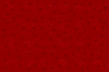 Abstract heart shape on red background. Colorful banner template. Easy editable illustration for display product, advertisement, wallpaper, websites, card, greetings. Valentine's day, love, relatio