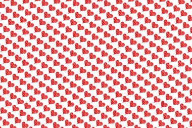 Abstract heart shape on pink background. Colorful banner template. Easy editable illustration for display product, advertisement, wallpaper, websites, card, greetings. Valentine's day, love, relatio