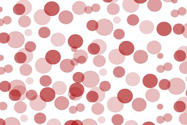 Red dots like blood on white background. Random Abstract pattern of upper part dot. illustration abstract design. wallpaper texture for print for text, sale and websites, for display product	