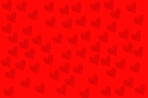 Αφηρημένο Σχήμα Καρδιάς Στο Παρασκήνιο Πολύχρωμο Πρότυπο Banner Απεικόνιση Αφηρημένο — Φωτογραφία Αρχείου