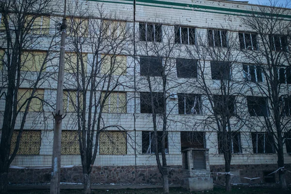 Mykolaiv Ucraina Marzo 2023 Russia Colpito Mykolaiv National University Prende — Foto Stock