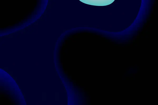 Blauwe Donkere Achtergrond Met Gradiënt Abstracte Ovale Vormen Dunne Golvende — Stockfoto