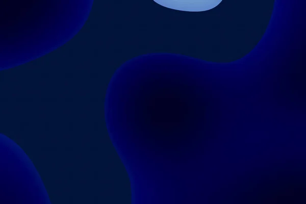 Fondo Azul Oscuro Con Gradiente Formas Ovaladas Abstractas Rayas Clásicas — Foto de Stock