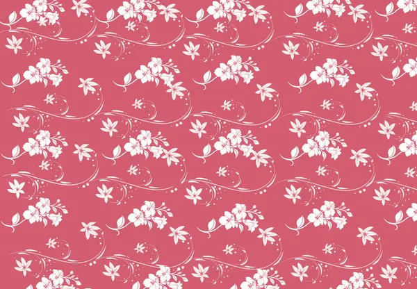 Pembe çiçeksiz desen. Çağdaş gül arka planı. Basit çiçekler tekrarlanan dokular. Modern tarz afiş arkaplanı. Web sitesi için soyut bahar şablonu arka planı, dergi için güzel tuval