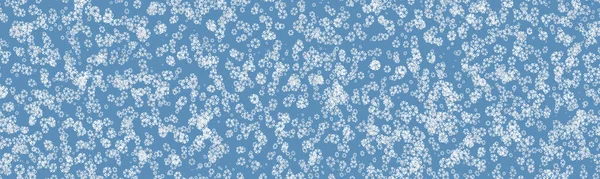 Rastgele düşen kar taneleri duvar kağıtlarını yok eder. Kar tozu, gökyüzünü dondurur, mavi arka plan. Birçok kar tanesi Şubat vektörü. Hava beyazı deniz mavisi. Pek çok kar tanesi Ocak kış teması, Noel ve Yeni Yıl fikri