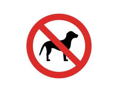 Hiçbir köpek beyaz arkaplanda simgeye izin vermez 
