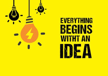 Ampuller, her şey fikir metniyle başlar.