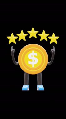 3 Boyutlu Para Bozukluğu Karakteri Müşteri Memnuniyeti Derecesini Gösteriyor.