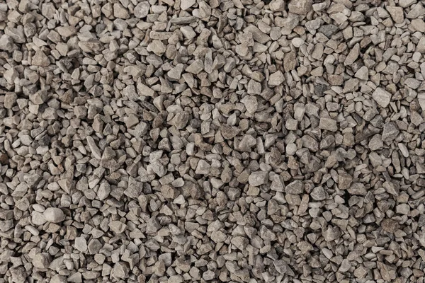 Pedra Esmagada Perto Materiais Construção Pedra Triturada Pequenas Pedras Moídas — Fotografia de Stock