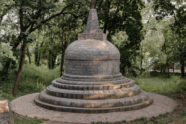 Buddhist Stupa Buddhist Stupa Forest Sacred Memorial Structures Buddhism Repositories — Stock Photo, Image