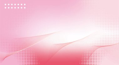 modern futuristic and contemporary pink white abstract background, stripes and halftone waves illustration, vector