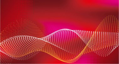 new red background futuristic gradient presentation 