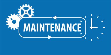 Maintenance Time vector illustration design
