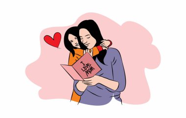 happy mother's day illustration design. vector