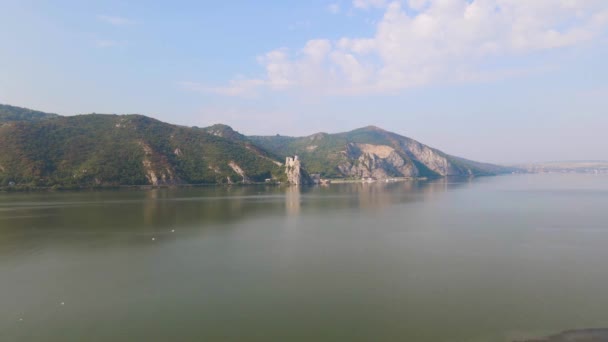 Vidéo Golubac Forteresse Médiévale Située Sur Danube Sur Rive Serbe — Video